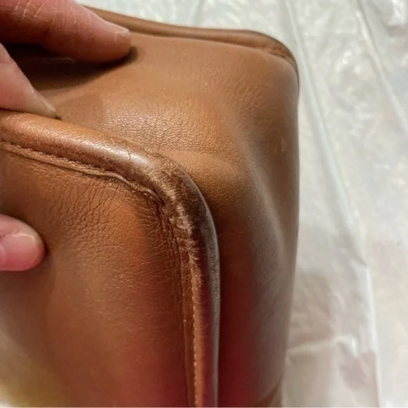 Coach vintage English tan leather reissue Willis bag 0 9927 - Picture 12 of 14